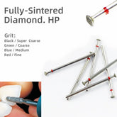 10pcs/set 2.35mm Shank Electroplated HP bur