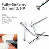 10pcs HP Coarse Green Rotary bur