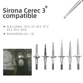 Sirona Compatible CEREC3 Step bur and Cone bur