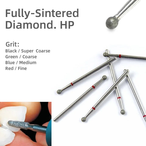 10pcs/set Diamond Electroplated HP bur