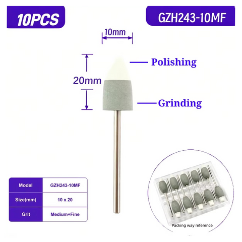 2-in-1 Pre-sintered Zirconia Grinding and Polishing Bur