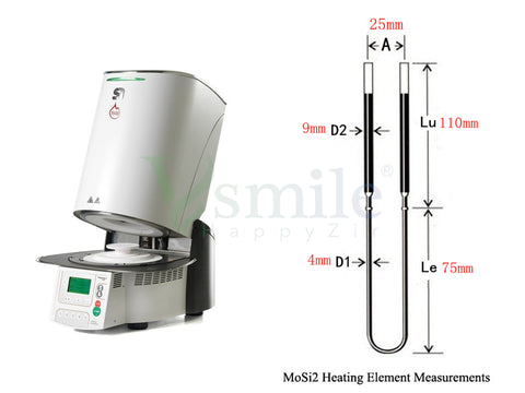 Mosi2 Heating Element Resistance Compatible Ivoclar Zirkonzahn