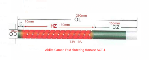 Dental sintering Furnace Replacement SIC Resistance