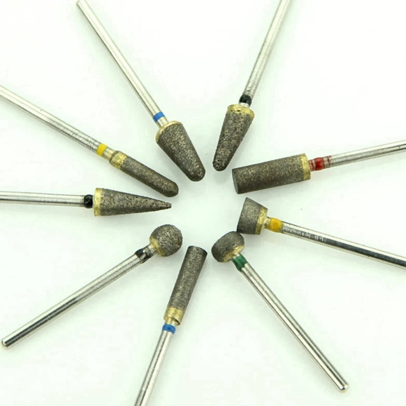 10pcs/set Coarse Fully Sintered Diamond Bur