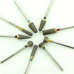 10pcs/set Coarse Fully Sintered Diamond Bur