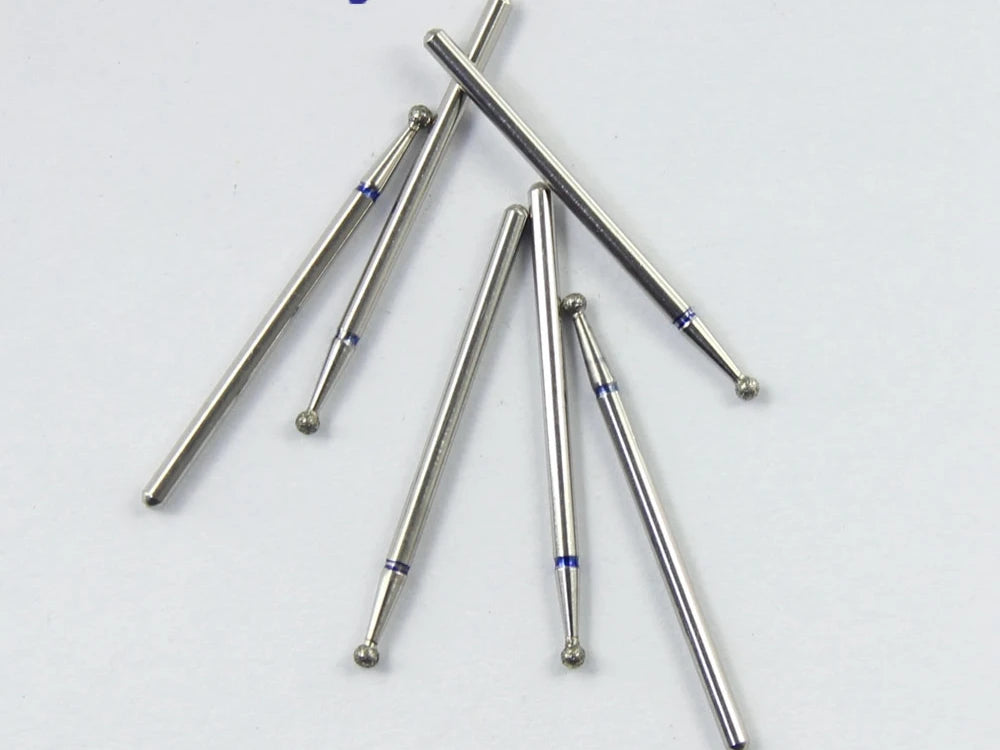 10pcs/set Shank 2.35mm Part Electroplated Diamond HP bur