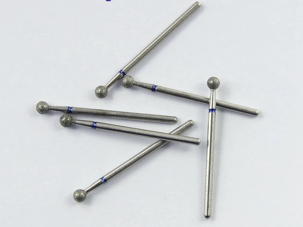 10pcs/set Shank 2.35mm Part Electroplated Diamond HP bur