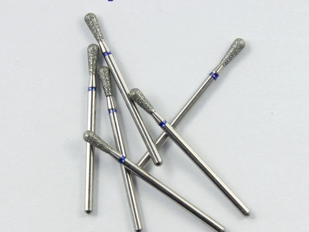 10pcs/set Shank 2.35mm Part Electroplated Diamond HP bur