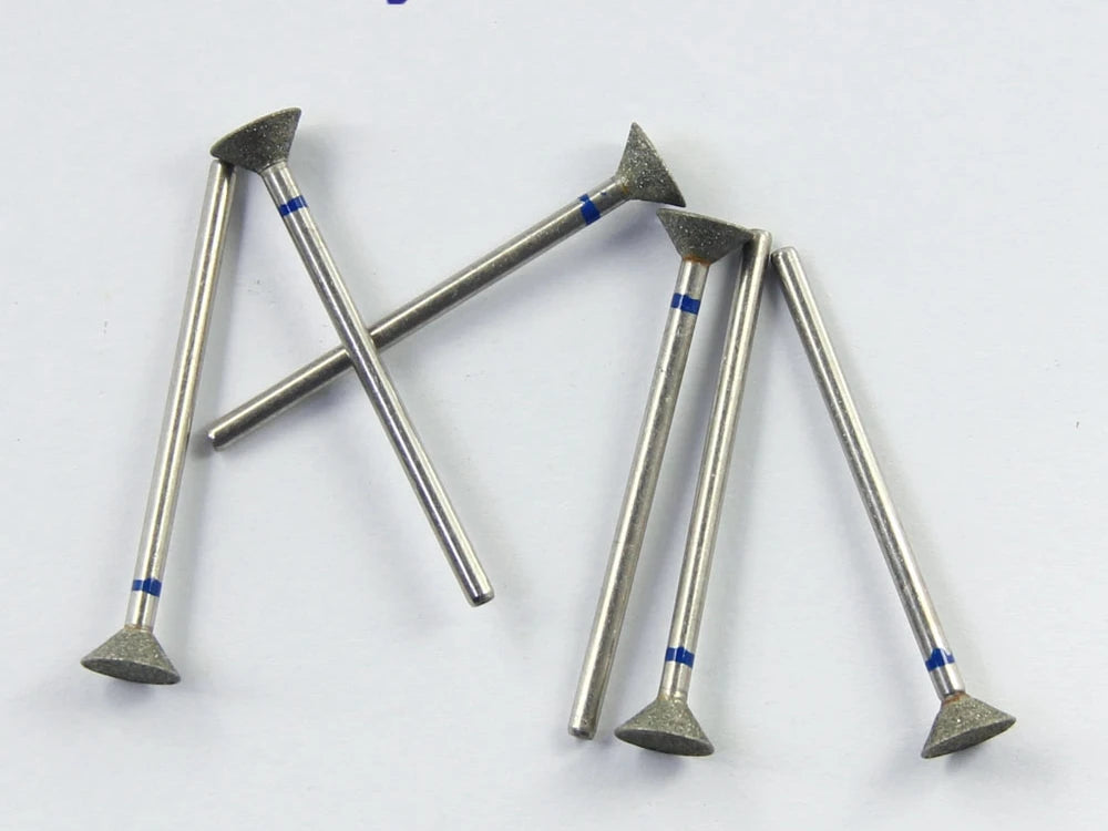 10pcs/set Shank 2.35mm Part Electroplated Diamond HP bur