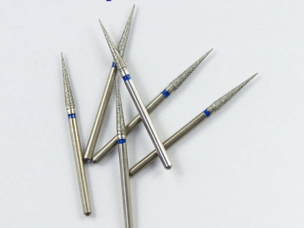 10pcs/set Shank 2.35mm Part Electroplated Diamond HP bur