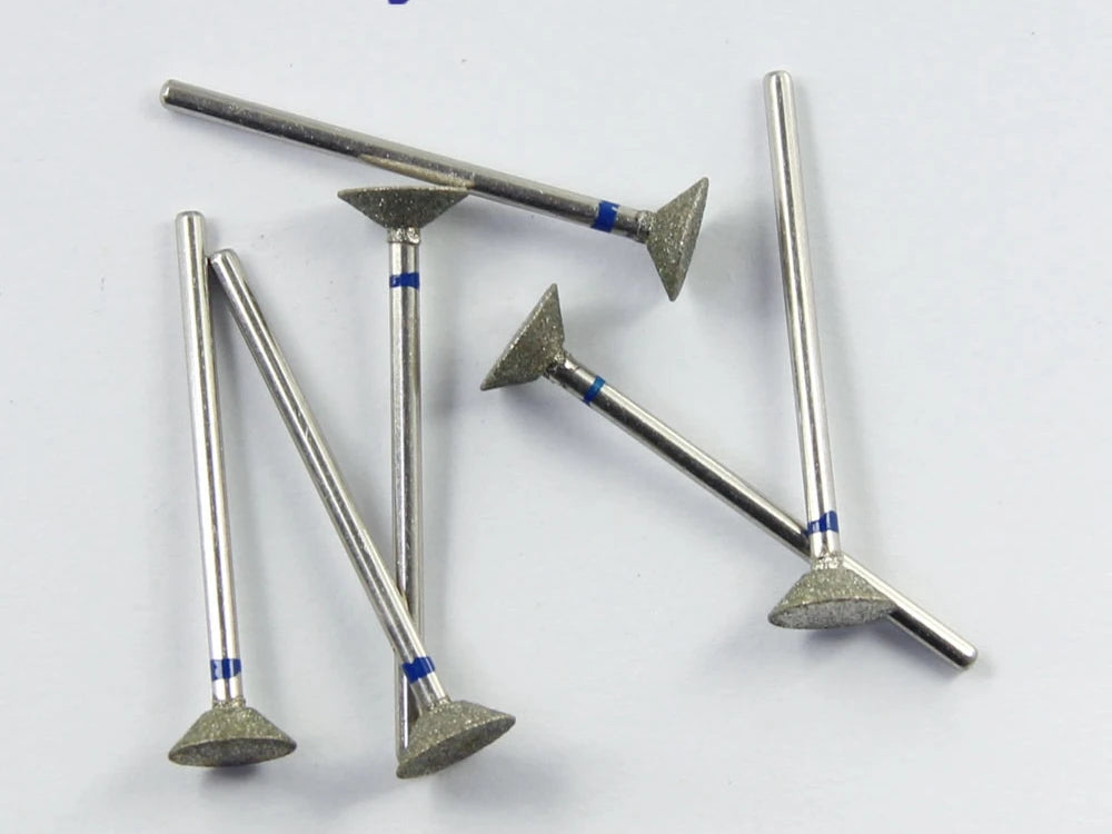 10pcs/set Shank 2.35mm Part Electroplated Diamond HP bur