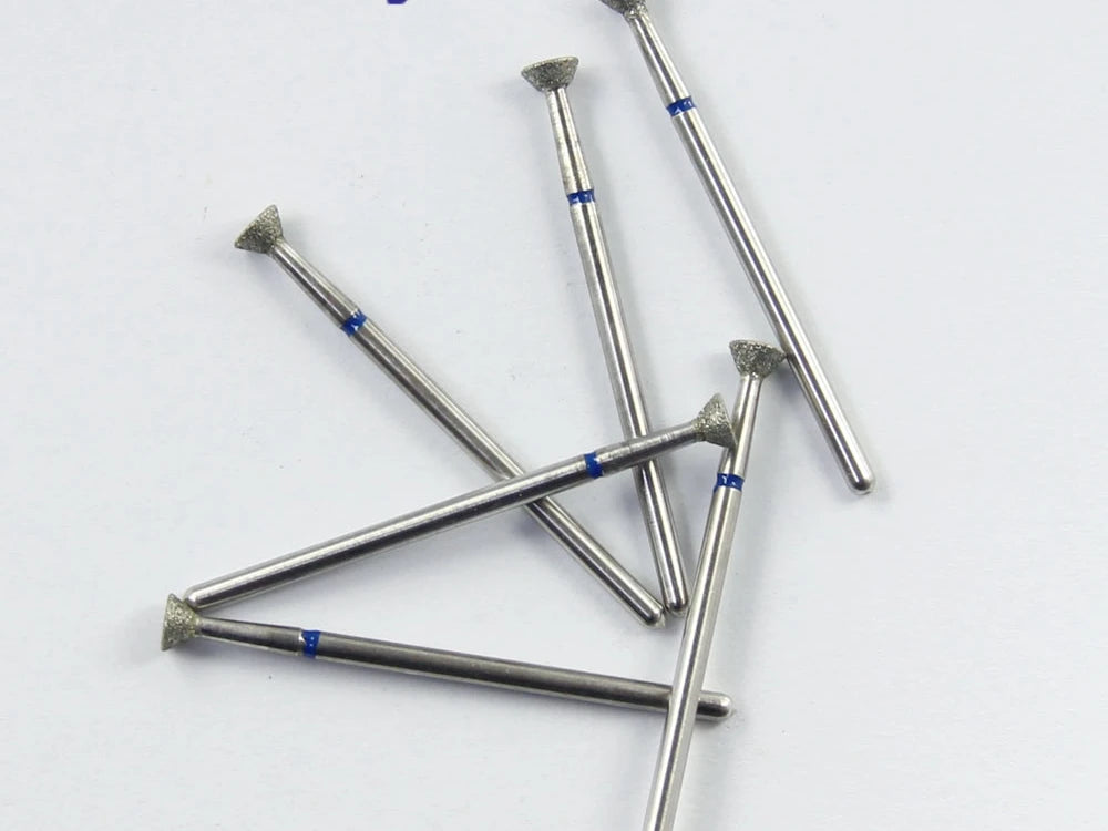 10pcs/set Shank 2.35mm Part Electroplated Diamond HP bur