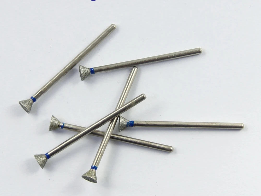 10pcs/set Shank 2.35mm Part Electroplated Diamond HP bur