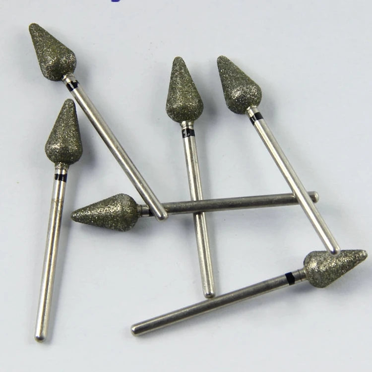 10pcs/set Super Coarse Diamond HP Electroplated Bur