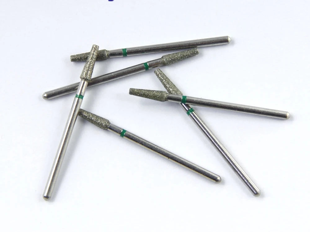10pcs/set HP 100/120 Meshes Green Abrasive carbide bur