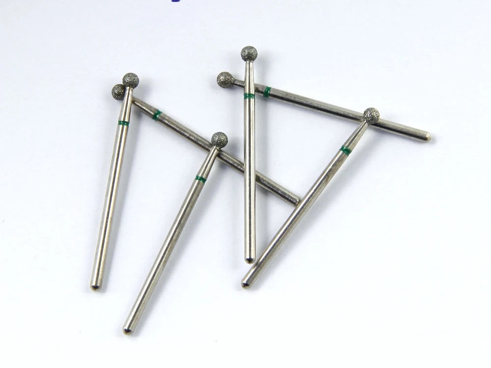 10pcs/set HP 100/120 Meshes Green Abrasive carbide bur