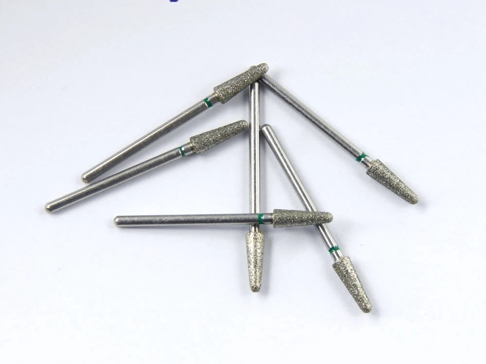 10pcs/set HP 100/120 Meshes Green Abrasive carbide bur