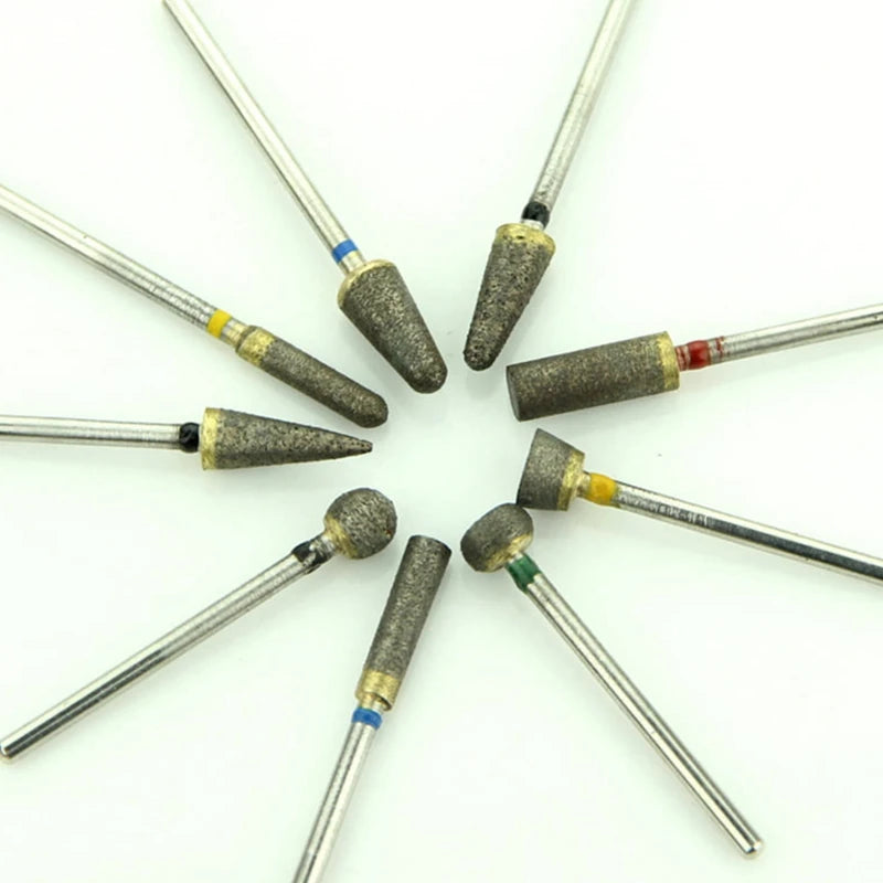 10pcs/set Medium Sintered HP Diamond Bur 2.35 mm