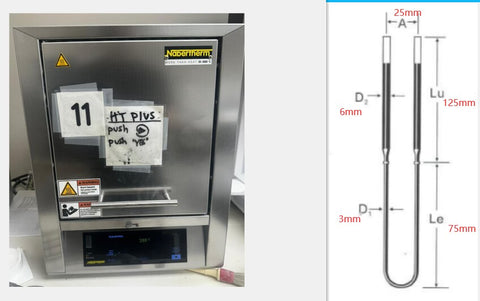 Dental Lab sintering furnace Mosi2 Heating Element Resistance