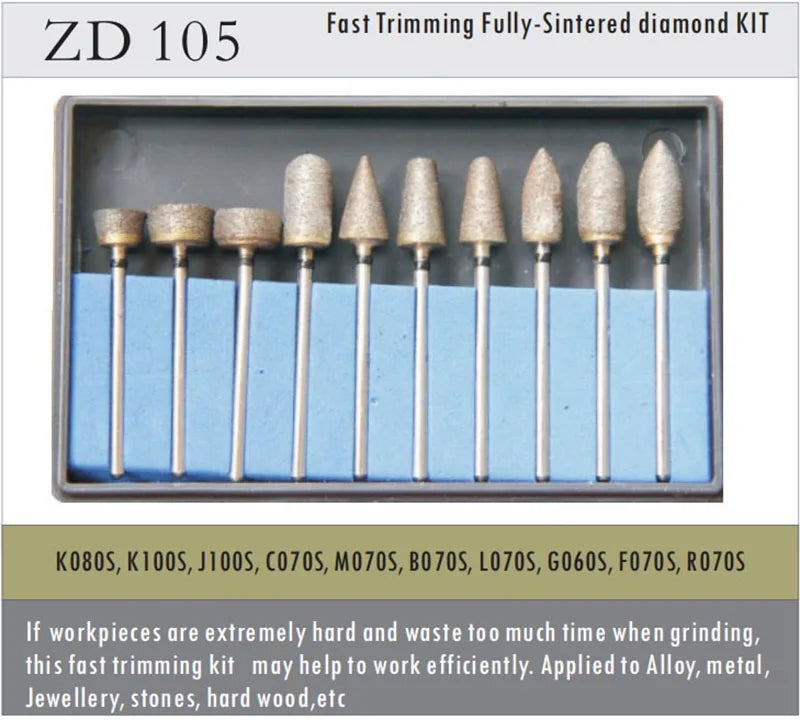 10 Pcs/kit HP Fully-Sintered Diamond Kits