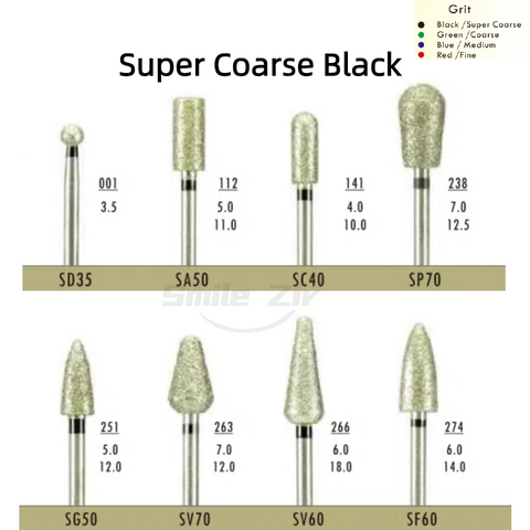 10pcs /set Carbide and diamond  HP bur