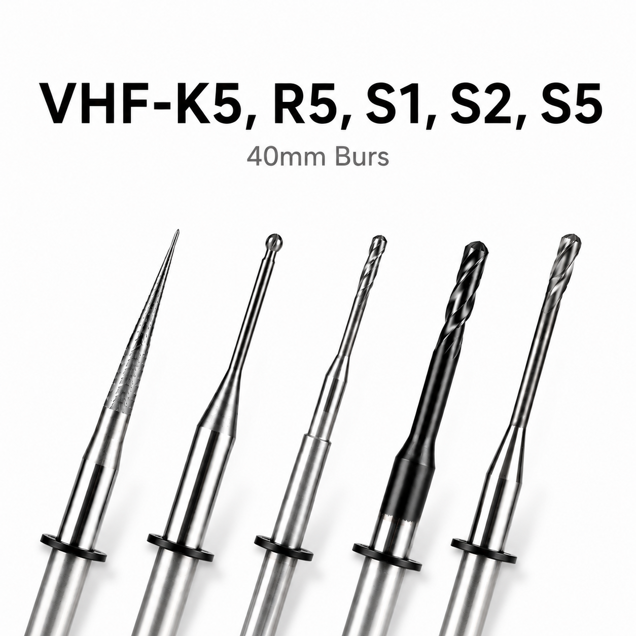 VHF K5 zirconia milling bur