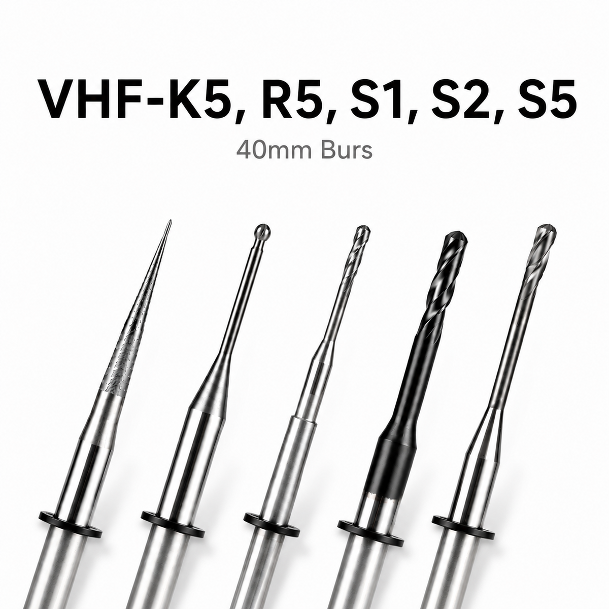 VHF K5 zirconia milling bur