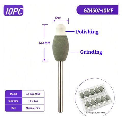 2-in-1 Pre-sintered Zirconia Grinding and Polishing Bur