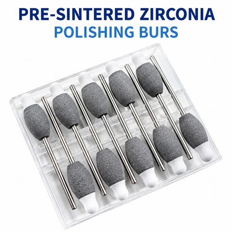 2-in-1 Pre-sintered Zirconia Grinding and Polishing Bur